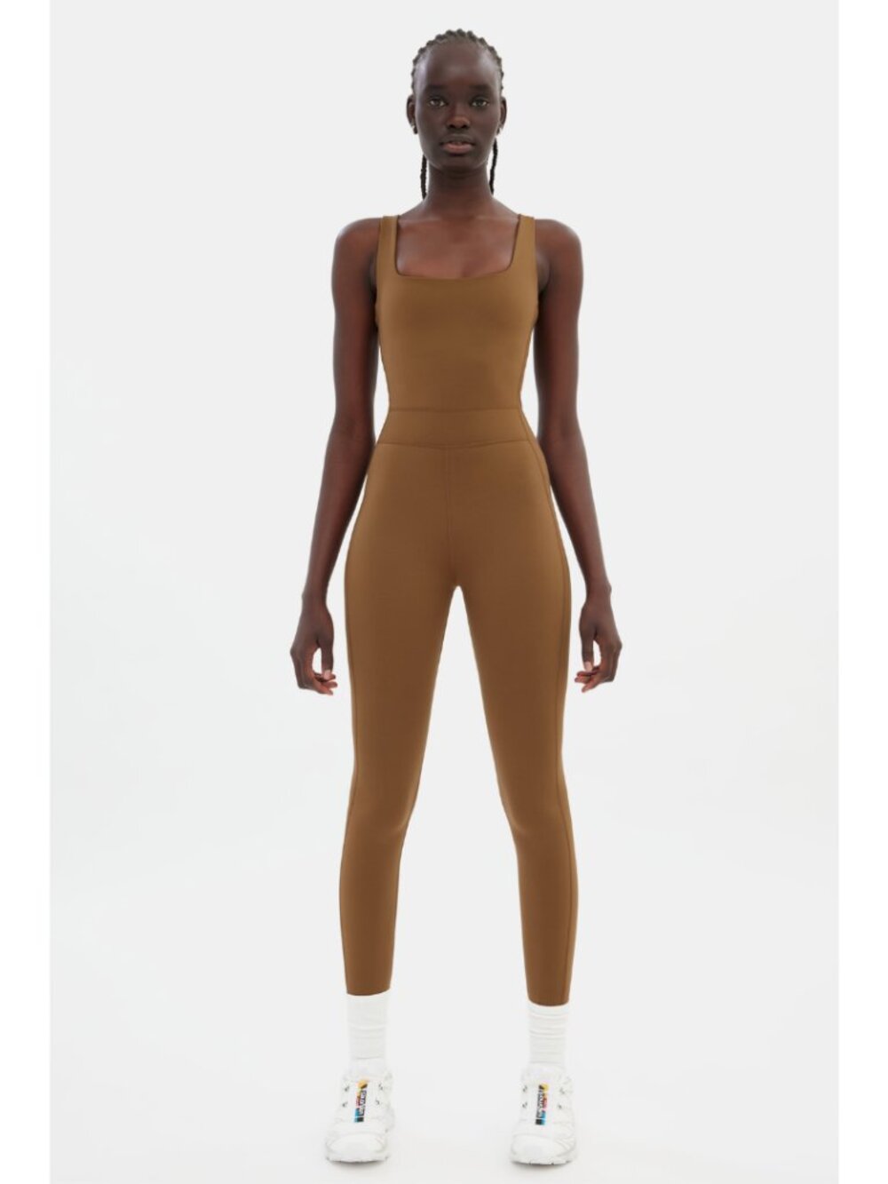 Girlfriend Collective Beachwood Luxe Paneled Unitard Jumpsuit NWT Size Small